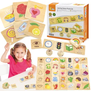 Montessori koka spēle «Šķiro sajūtas», 37 gab.