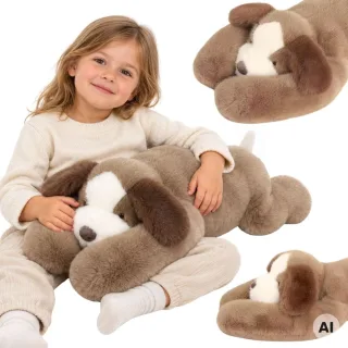 Ciężkomiś Piesek — svērta sensorā plīša rotaļlieta, 2,5 kg