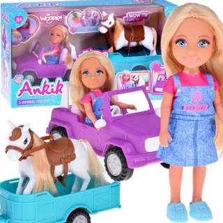 Niki lelle ar zirgu, automašīnu un piekabi