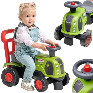 Bērnu traktors-ride-on un stumjamais traktors Baby Claas Arion 470 ar skaņas signālu