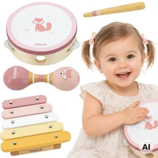 PolarB muzikālo instrumentu komplekts, rozā