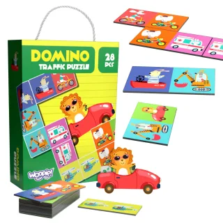 Izglītojoša spēle “Transportlīdzekļi un dzīvnieki” – domino