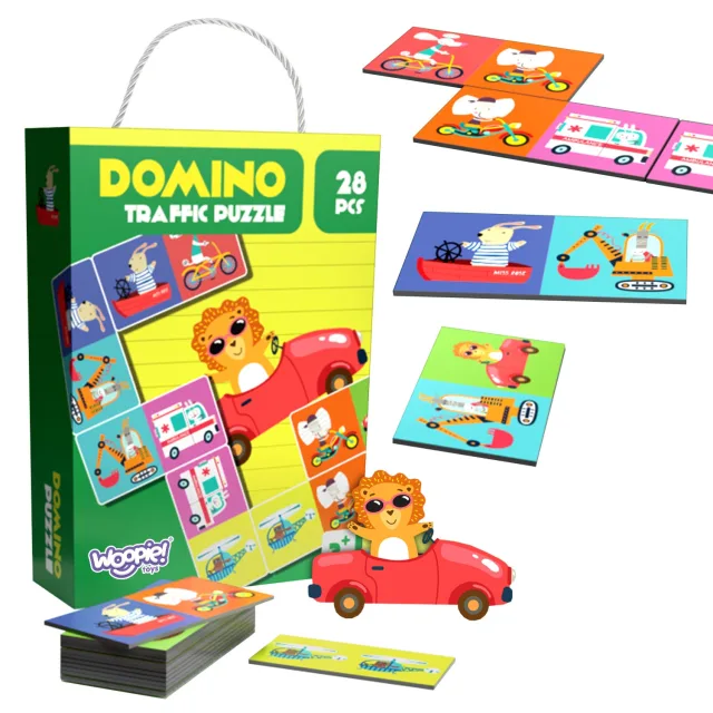 Izglītojoša spēle “Transportlīdzekļi un dzīvnieki” – domino