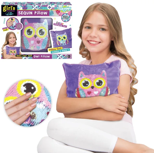 Art & Fun DIY radošais komplekts — pūces spilvens dekorēšanai