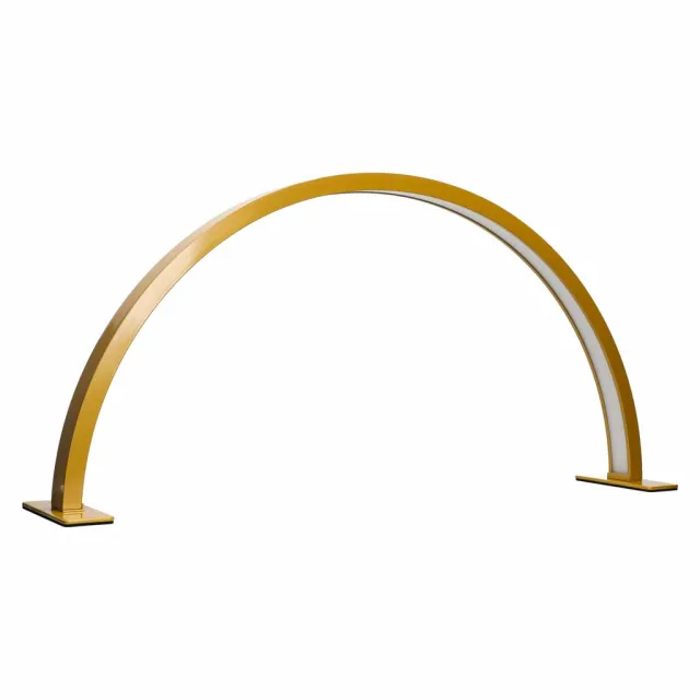 LED kosmētiskā lampa bez ēnām, galda lampa manikīram, zelta loka forma