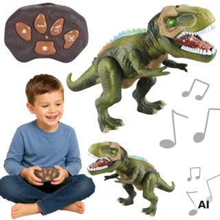 T-Rex RC dinozaurs robots ar tālvadības pulti