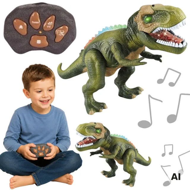 T-Rex RC dinozaurs robots ar tālvadības pulti