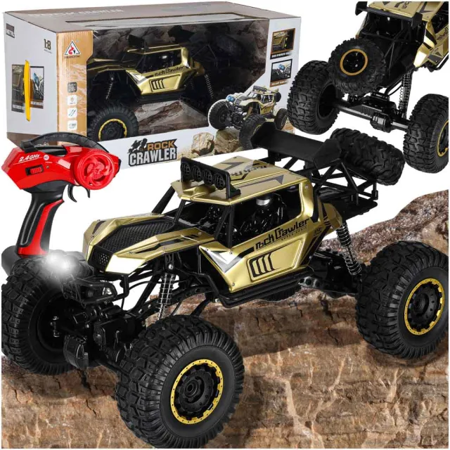RC auto Rock Crawler 2.4GHz 1:8 51cm zelts