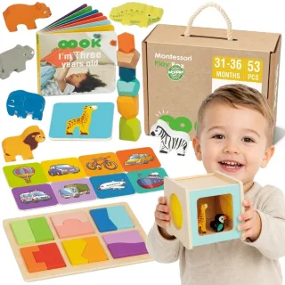 Montessori Play Box izglītojošais sensorais komplekts 7 vienā
