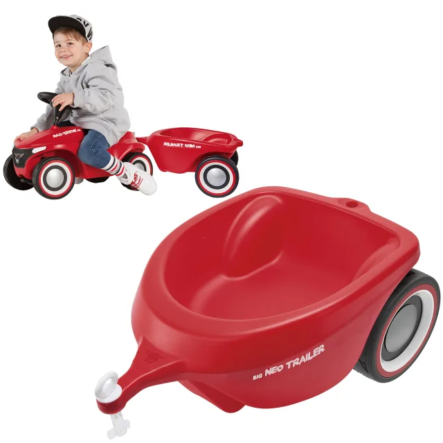 Sarkana piekabe Bobby Car Neo braucamajam