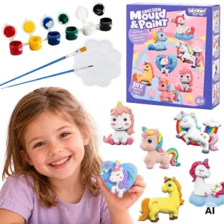Unicorn Mould & Paint komplekts figūriņu liešanai un krāsošanai