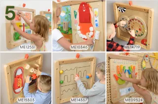 MASTERKIDZ STEM izglītojošo sienas tāfeļu komplekts, pēc izstādes — pilnvērtīgs