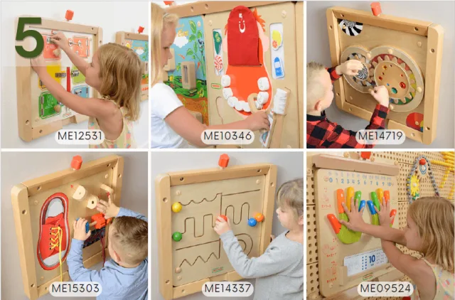 MASTERKIDZ STEM izglītojošo sienas tāfeļu komplekts, pēc izstādes — pilnvērtīgs
