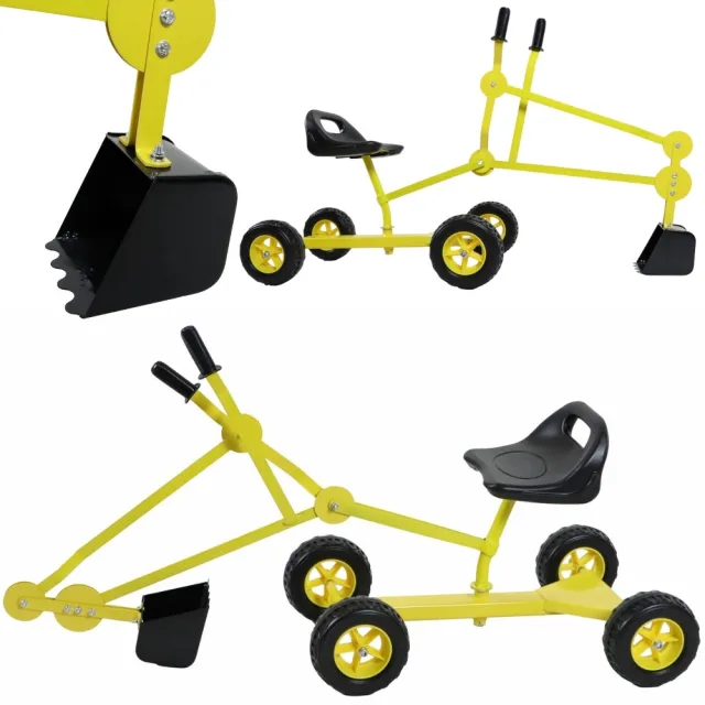 Dean dzeltenais smilšu ekskavators ar 360° grozāmu sēdekli, līdz 50 kg