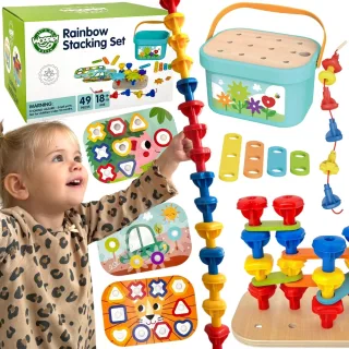 Montessori konstruktors Motorikas kaste 12 vienā