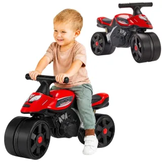 Motocikls-ride-on Street Champion, sarkans, 1–3 gadi
