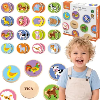 Viga Toys 51308 — Atmiņas un pāru spēles