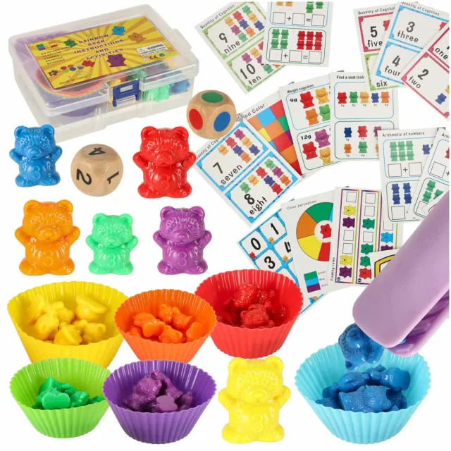 Teddy lācīši izglītojoša mācīšanās skaitīt montessori 44el.