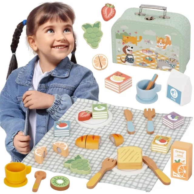 Piknika komplekts koferī