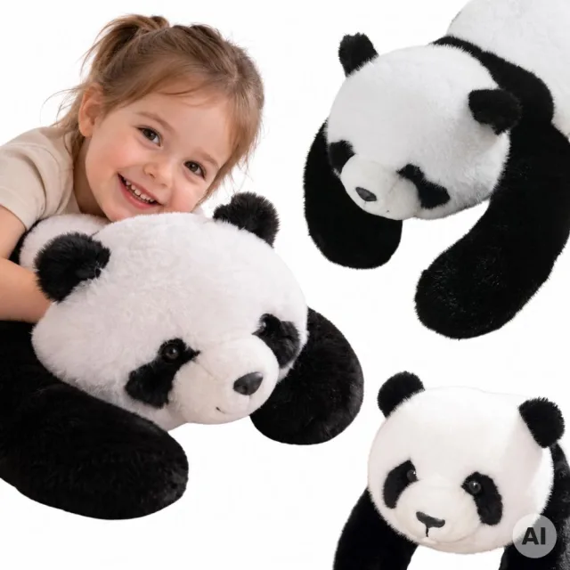 Panda svērtais sensorais plīša lācis, 2,5 kg