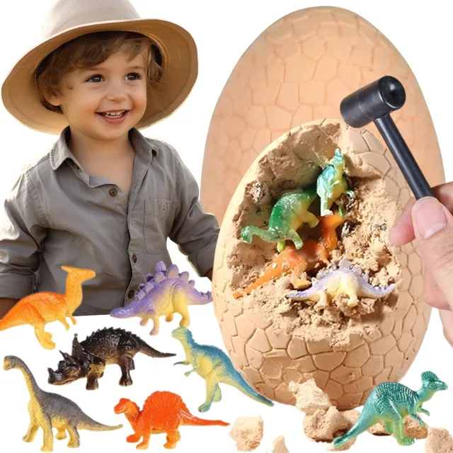 Arheologa komplekts — dinozaura olas izrakšana, 12 dinozauri