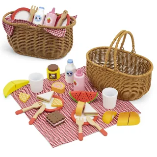 Koka piknika komplekts, 30 detaļas