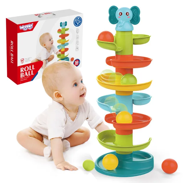 Spirālveida bumbiņu trase + 3 bumbiņas