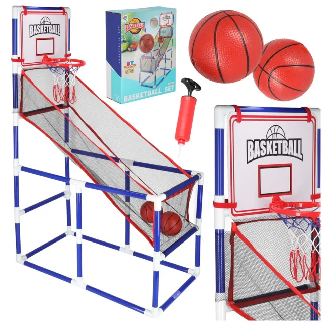 Basketbola sporta arkādes spēle portatīvais basketbols 2 bumbas sūknis