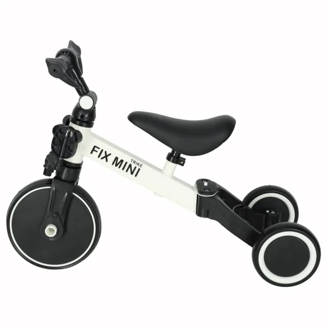 Trike Fix Mini distanču trīsritenis 3in1 ar pedāļiem balts