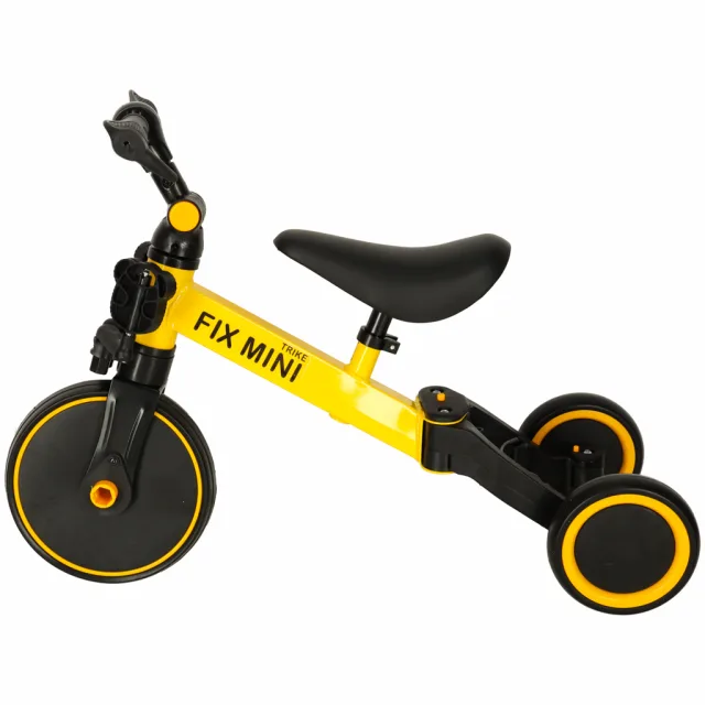 Trike Fix Mini distanču trīsritenis 3in1 ar pedāļiem dzeltens