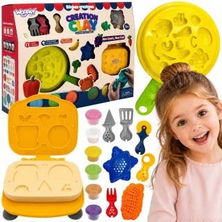 Virtuves komplekts ar plastilīnu un vafeļu cepēju, 39 gab.