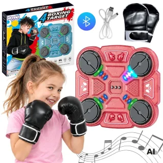 Inteliģents muzikāls boksa mērķis ar Bluetooth, rozā