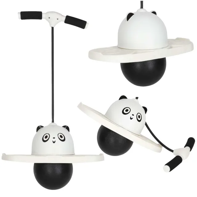 Bērnu lēkšanas rīks „Pogo Balance Jumper“, balts un melns