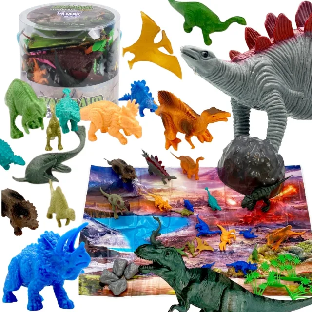 Dinozauru figūriņu komplekts, 34 gab.