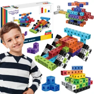 3D konstrukciju klucīši — kubi, 150 gab.