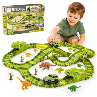XXL dinozauru sacīkšu trase, 240 detaļas