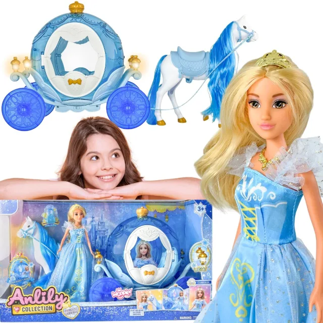 Lily ledus princeses lelle ar maģisko karieti