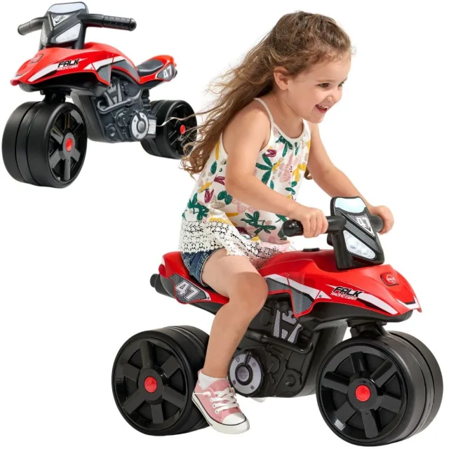 Moto Falk sporta līdzsvara motocikls, sarkans, 2–5 gadi