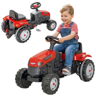 Pedāļu traktors Farmer GoTrac ar klusajiem riteņiem