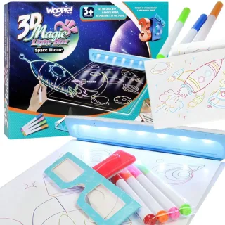 Maģiskā 3D LED zīmēšanas tāfele