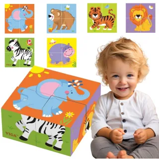 Koka ZOO puzle, 4 klucīši