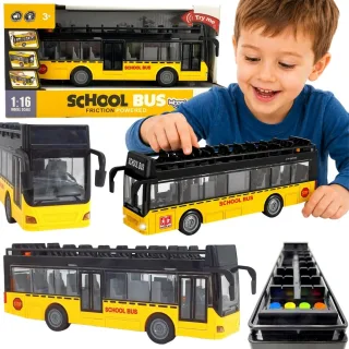 Autobuss ar gaismām un atveramām durvīm