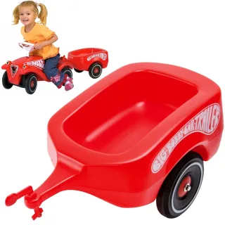 Sarkana piekabe Bobby Car braucamajai rotaļlietai