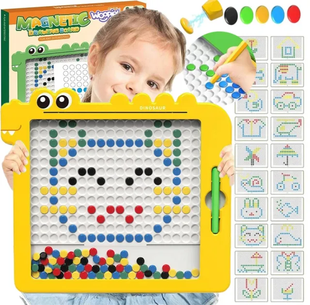 Montessori magnētiskā tāfele bērniem MagPad Dinozaurs