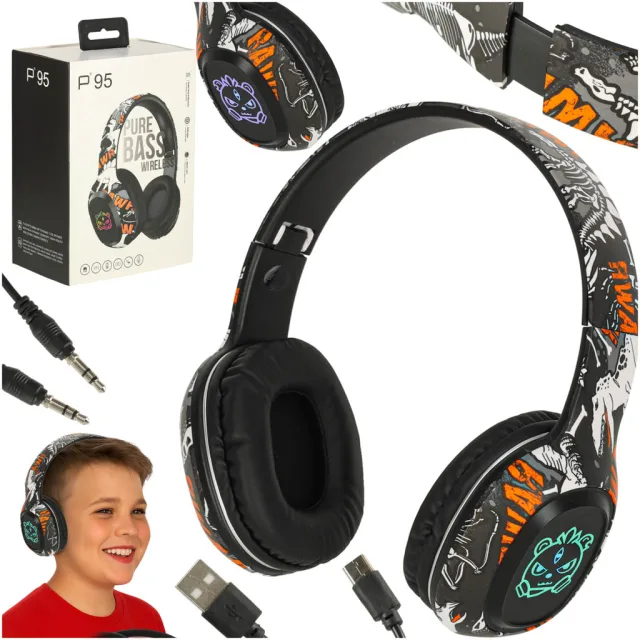 Bluetooth bezvadu austiņas Gaming Sport melnas