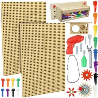 STEM montāžas paneļi 2 × 120 × 80 cm ar piederumiem, XXL komplekts