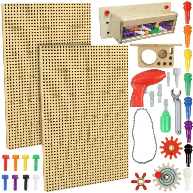 STEM montāžas paneļi 2 × 120 × 80 cm ar piederumiem, XXL komplekts