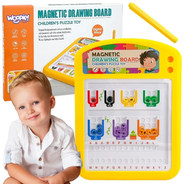 Izglītojoša magnētiskā tāfele — alfabēta apguve, 3+