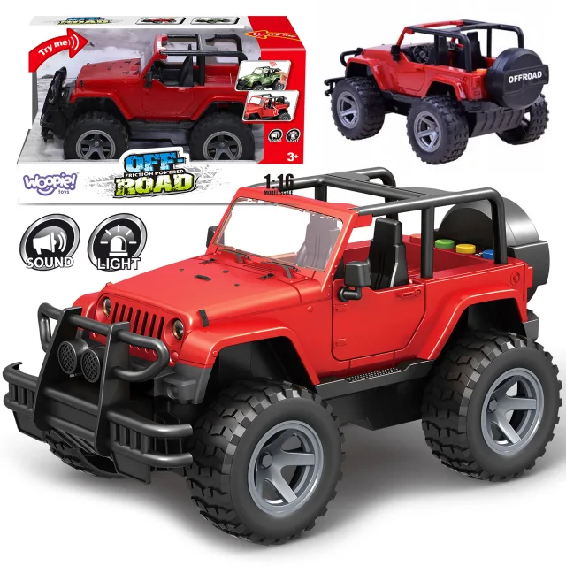 Jeep apvidus auto ar skaņu un gaismu