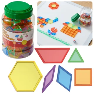 Montessori tangrama mozaīkas klucīšu komplekts, 140 gab.